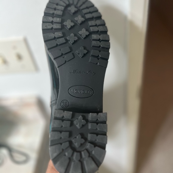 Moncler tall black rain boots size 38 (7) in USA - Picture 4 of 4